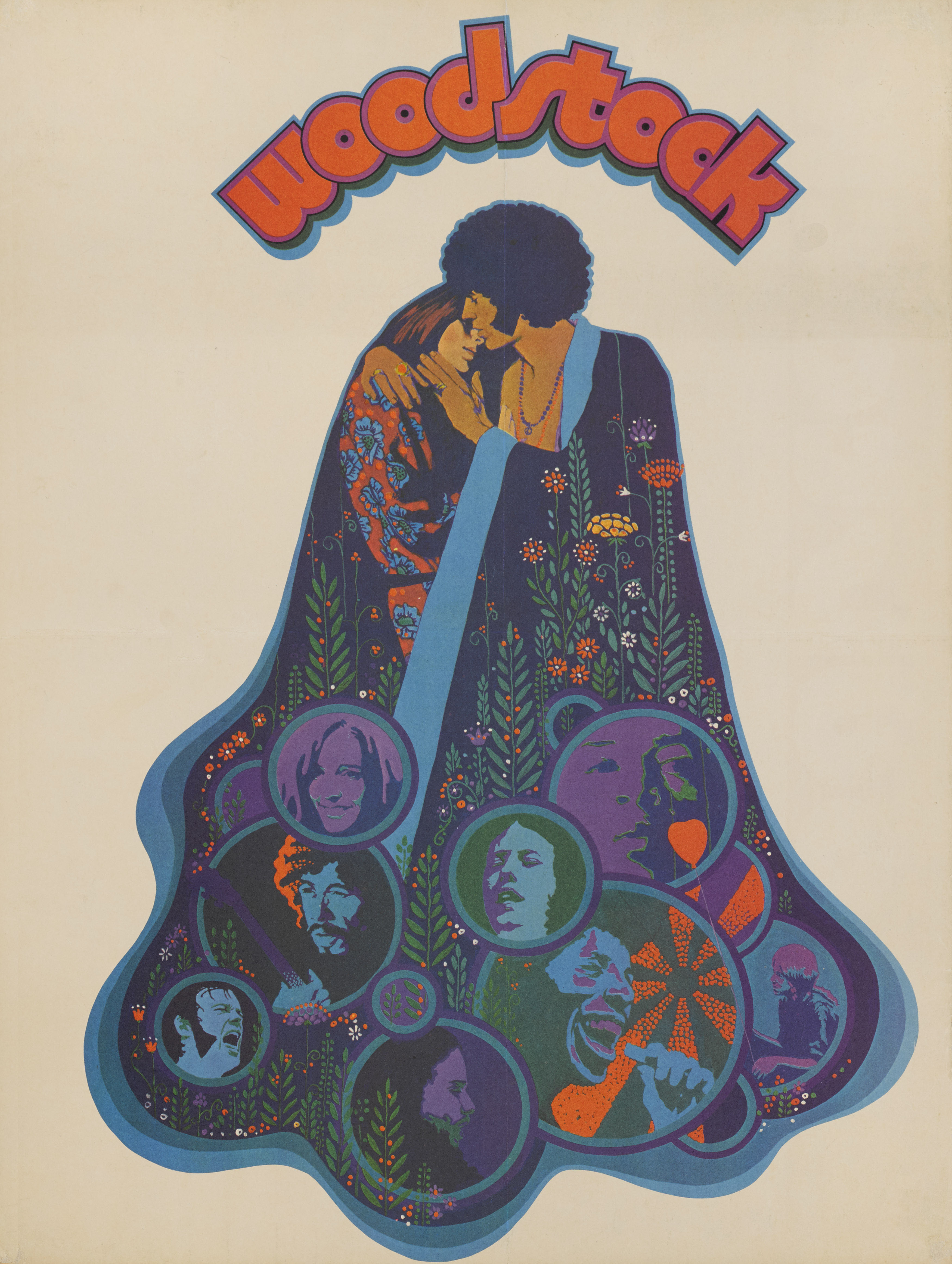 Woodstock (1970) Poster, US, Special poster from Theatre Hippie